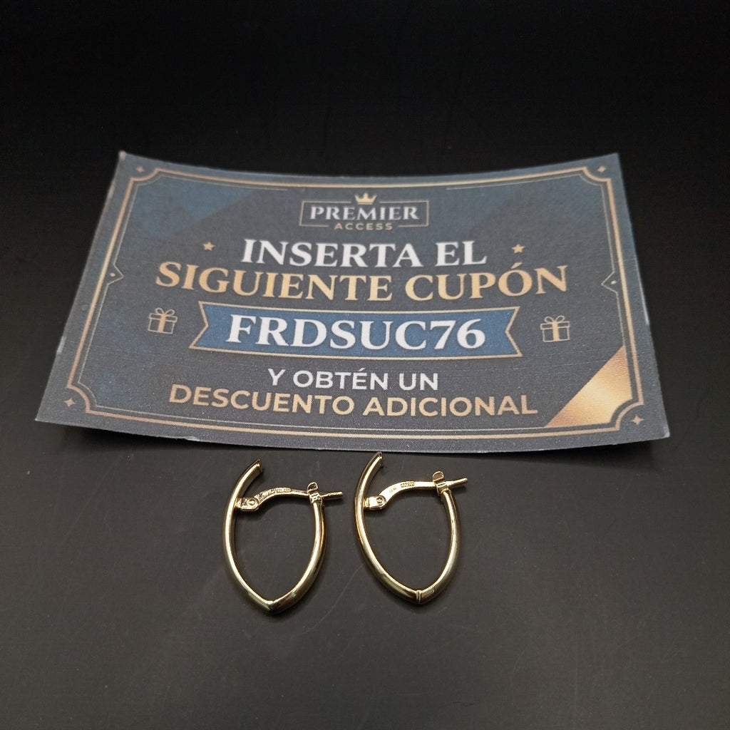 ARRACADAS ORO 14K 1.5 (NUEVO)