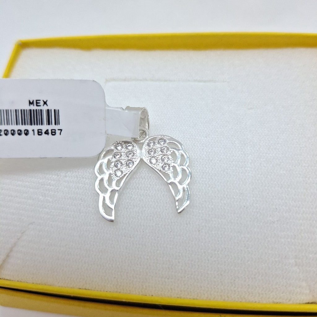 DIJE ALAS C/CIRCONIAS PLATA .925 2.3 GR (NUEVO)