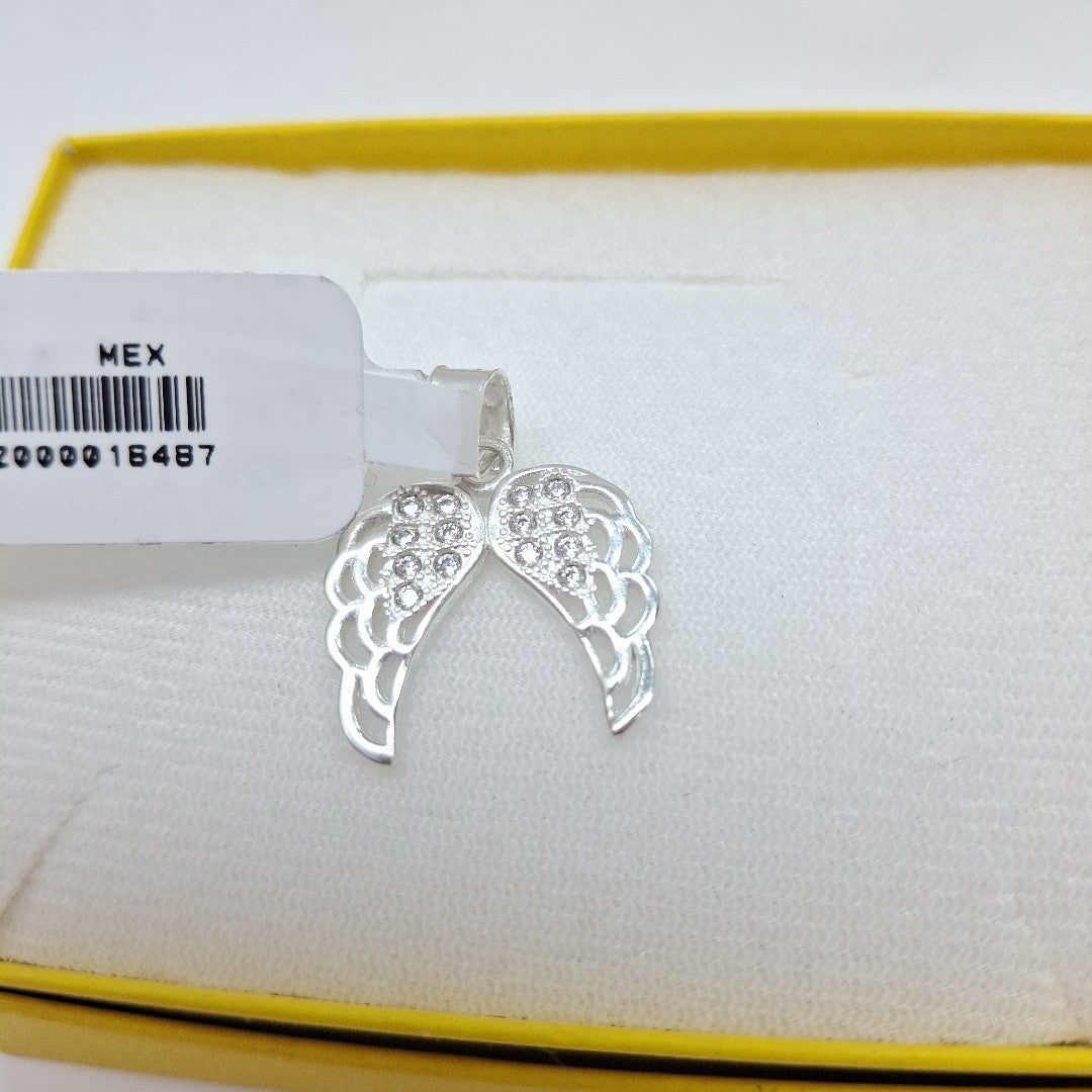 DIJE ALAS C/CIRCONIAS PLATA .925 2.3 GR (NUEVO)