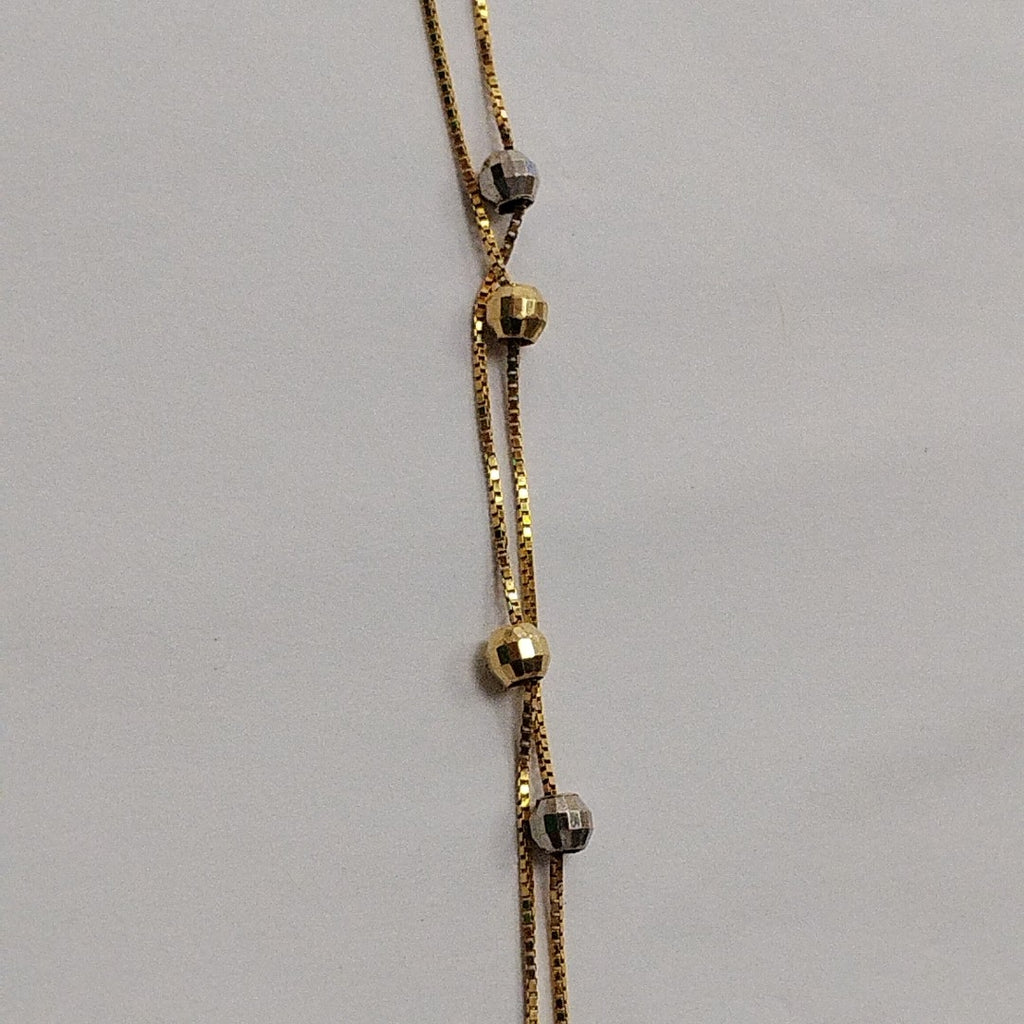 CADENA ORO, ORO COMBINADO 10 K 2.4 GRMS (SEMINUEVO)