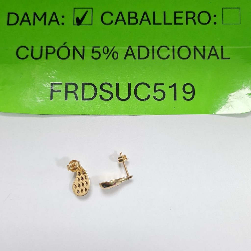 ARETES PAR ORO 10 K 1,90 GRMS (SEMINUEVO)