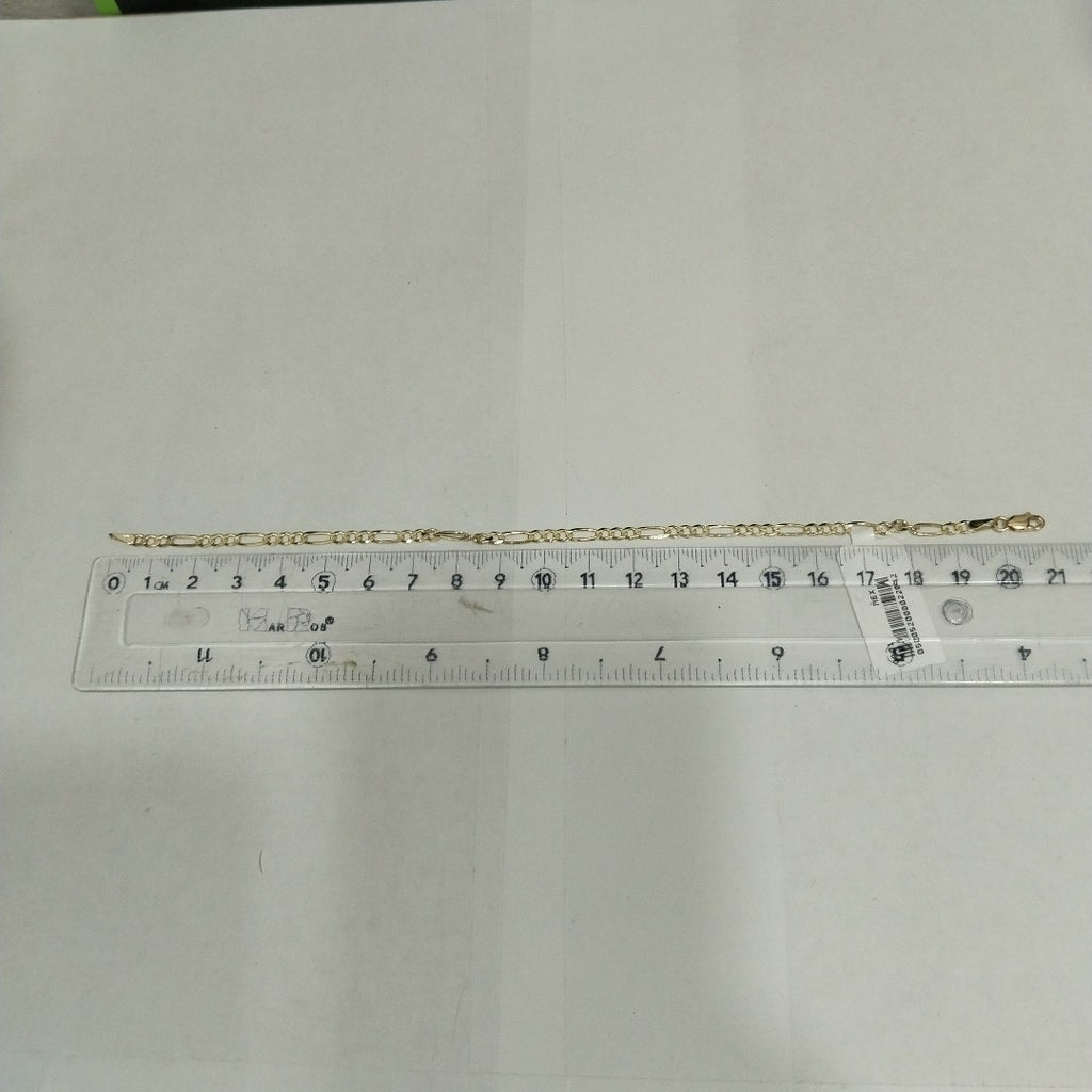 PULSERAS TEJIDO 3X1 ORO 14K 21 CM 3.3 GR (NUEVO)