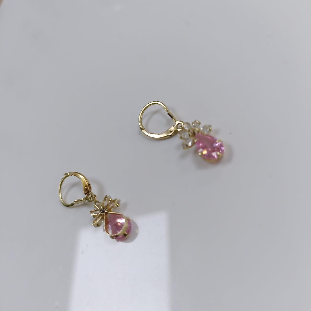 ARETES PAR ORO 14 K 2.4 GRMS (SEMINUEVO)