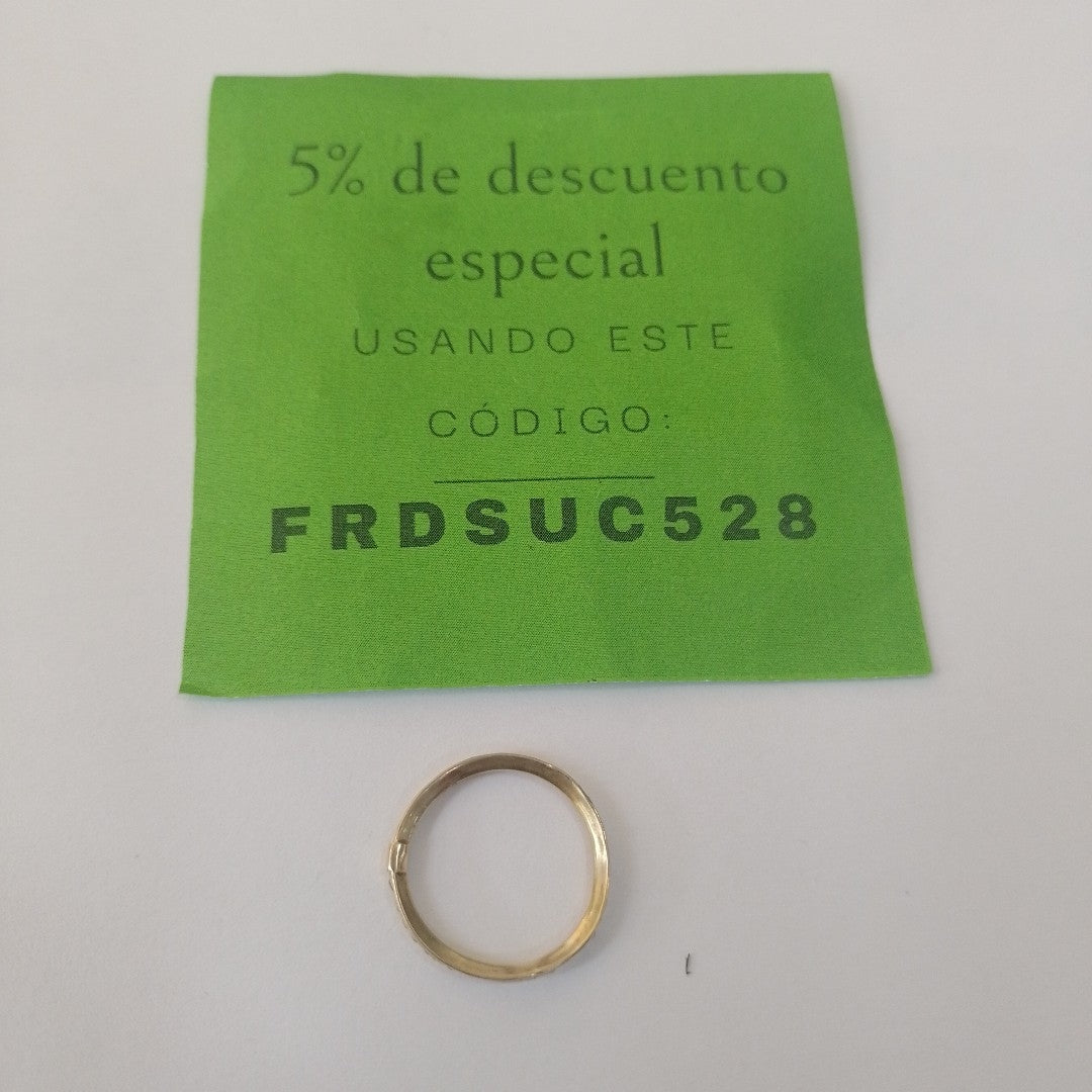 ARGOLLA ORO 14 K 0.9 GRMS (SEMINUEVO)