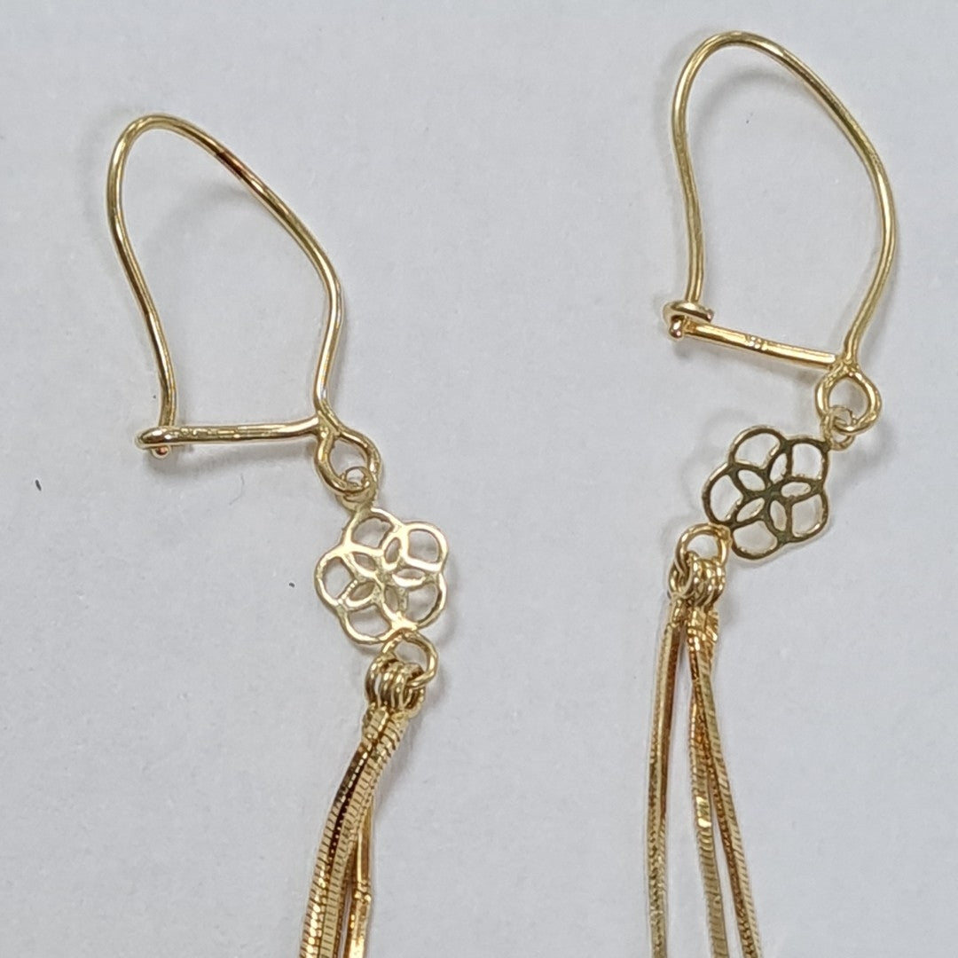 ARETES PAR ORO 14 K 2,10 GRMS (SEMINUEVO)