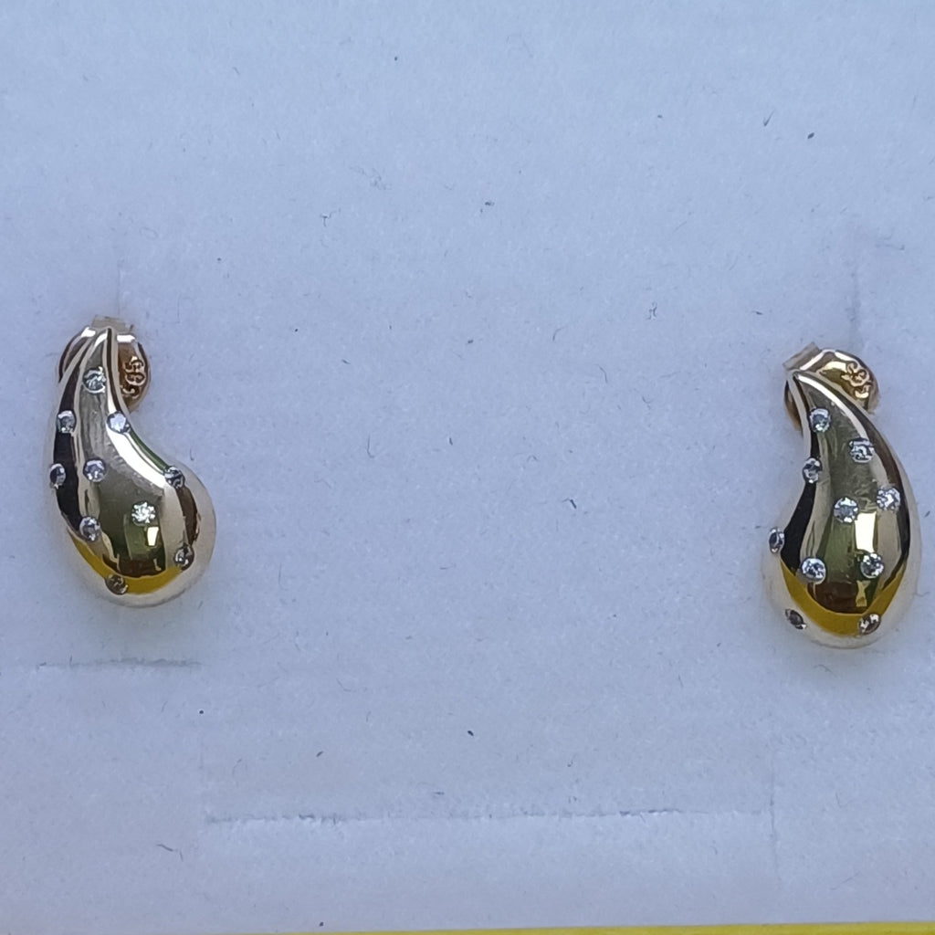 BROQUELES ORO 14K 2.1 (NUEVO)