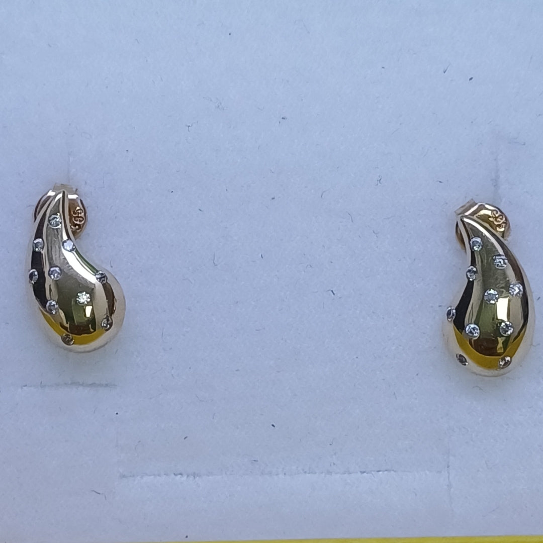 BROQUELES ORO 14K 2.1 (NUEVO)