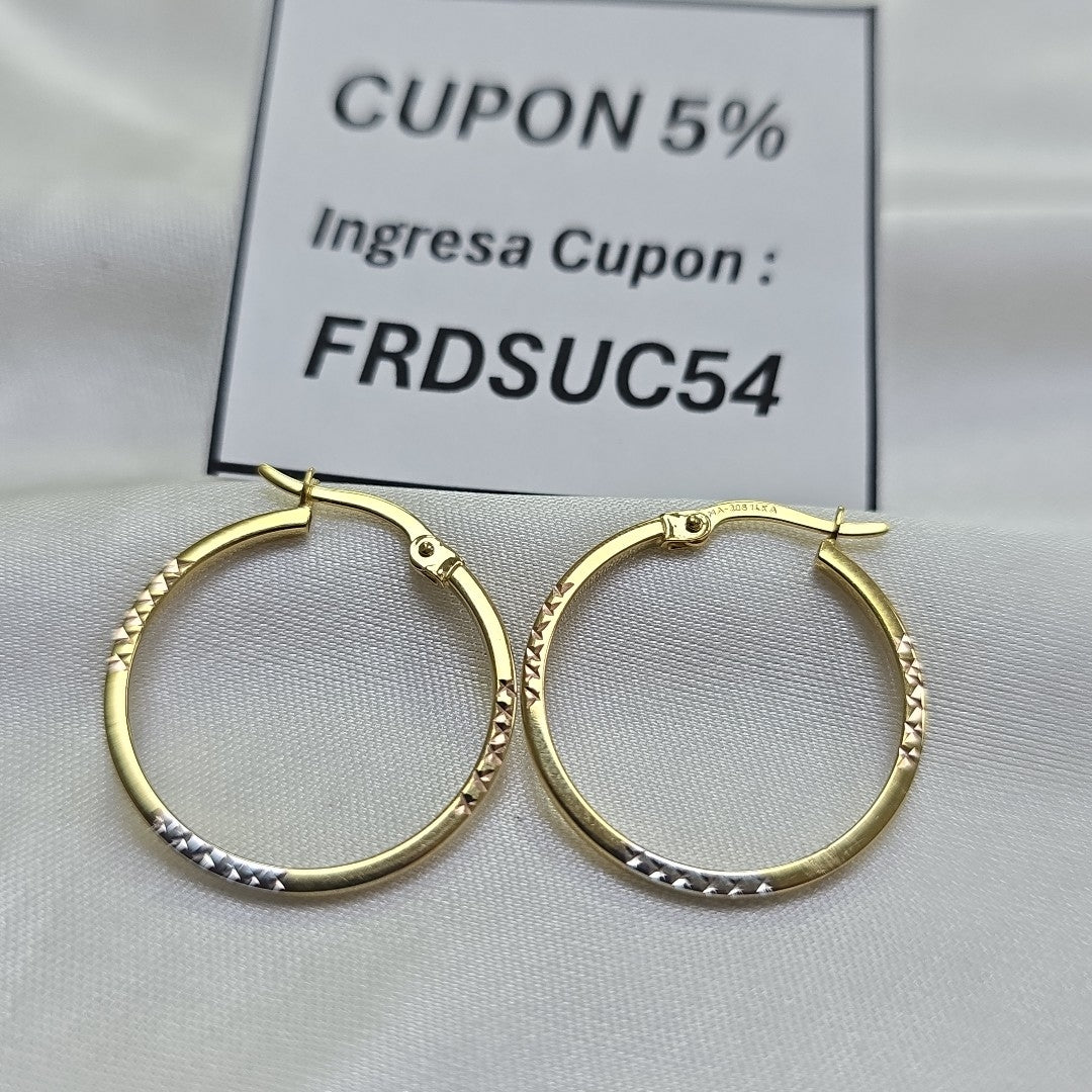 ARRACADAS ORO 14K 1.3 (NUEVO)