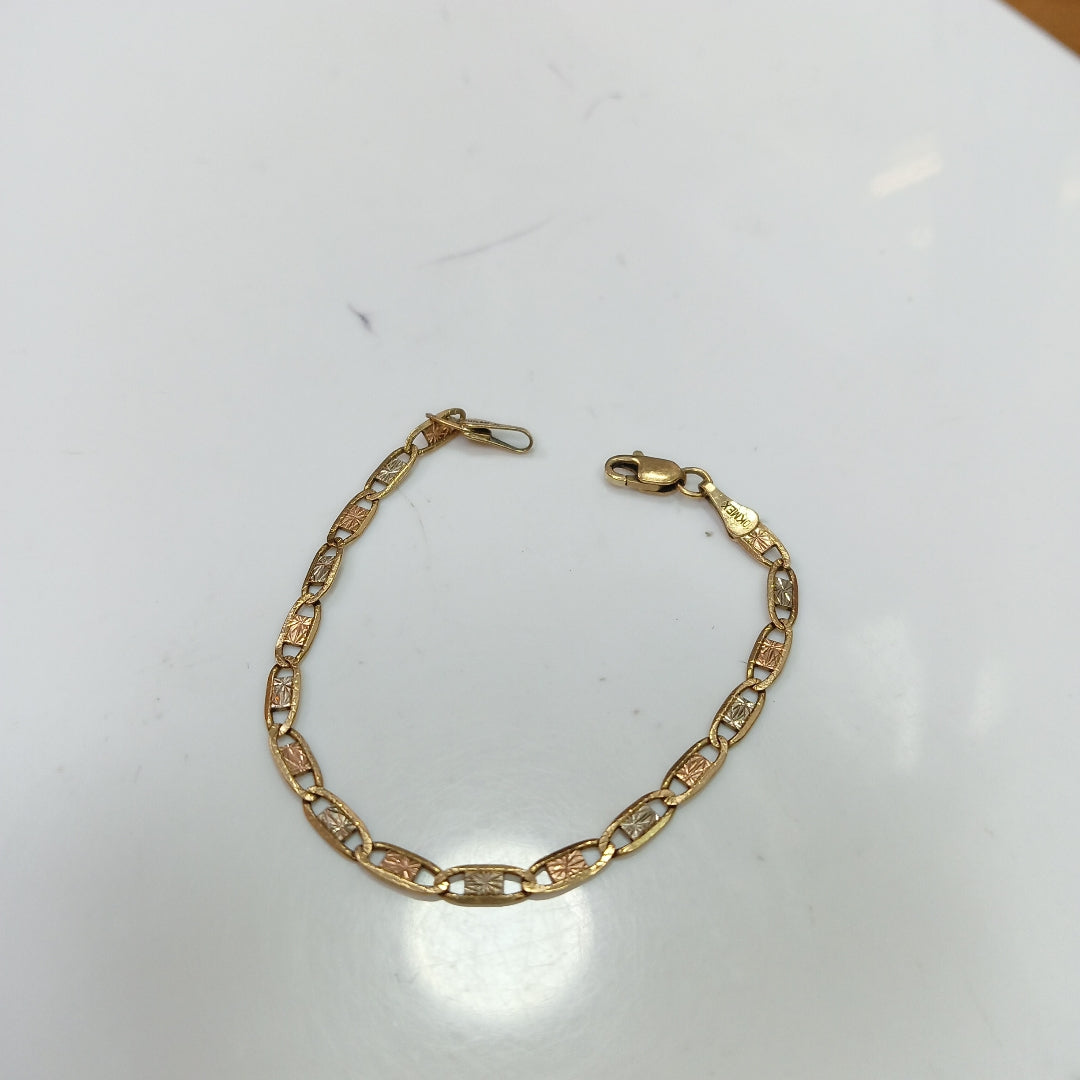 PULSERA ORO COMBINADO 10 K 2,20 GRMS (SEMINUEVO)