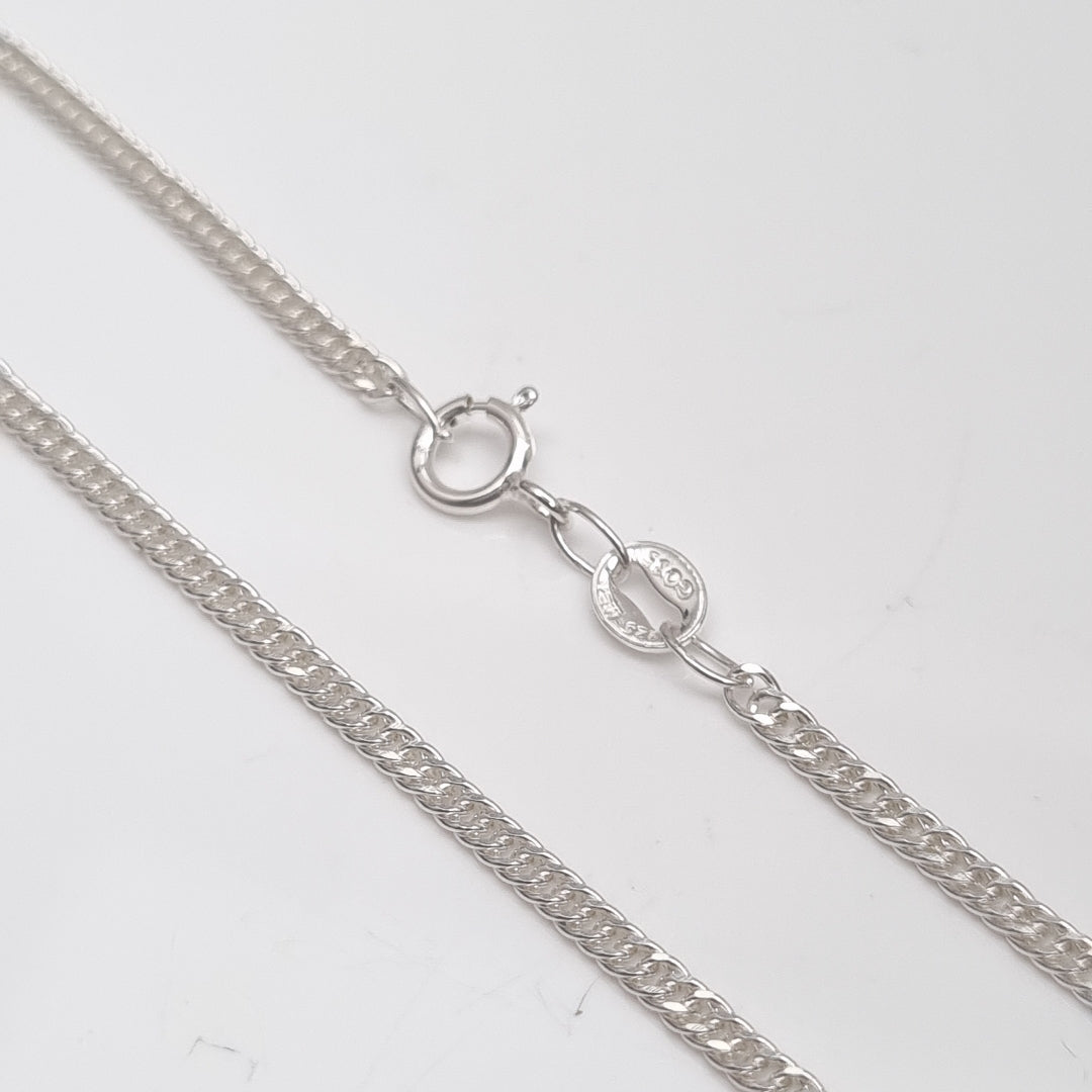 CADENA BARBADA PLATA .925 55 CM 4.42 GR (NUEVO)