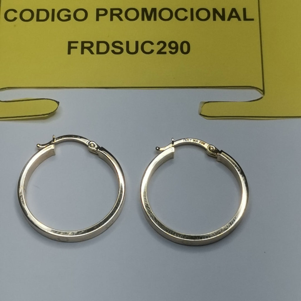 ARETES PAR ORO 14 K 2.1 GRMS (SEMINUEVO)