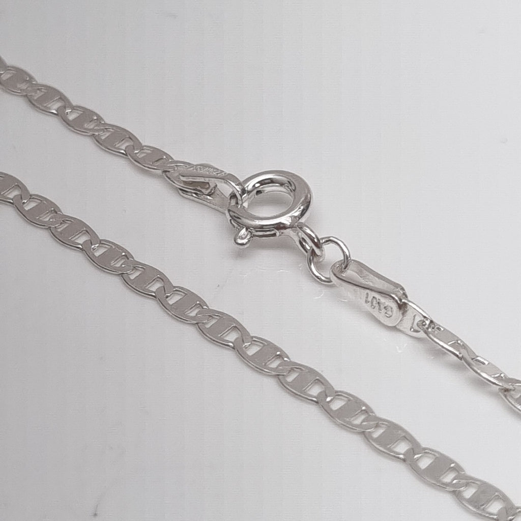 CADENA TEJIDO ESPEJO PLATA .925 55 CM 3.8 GR (NUEVO)