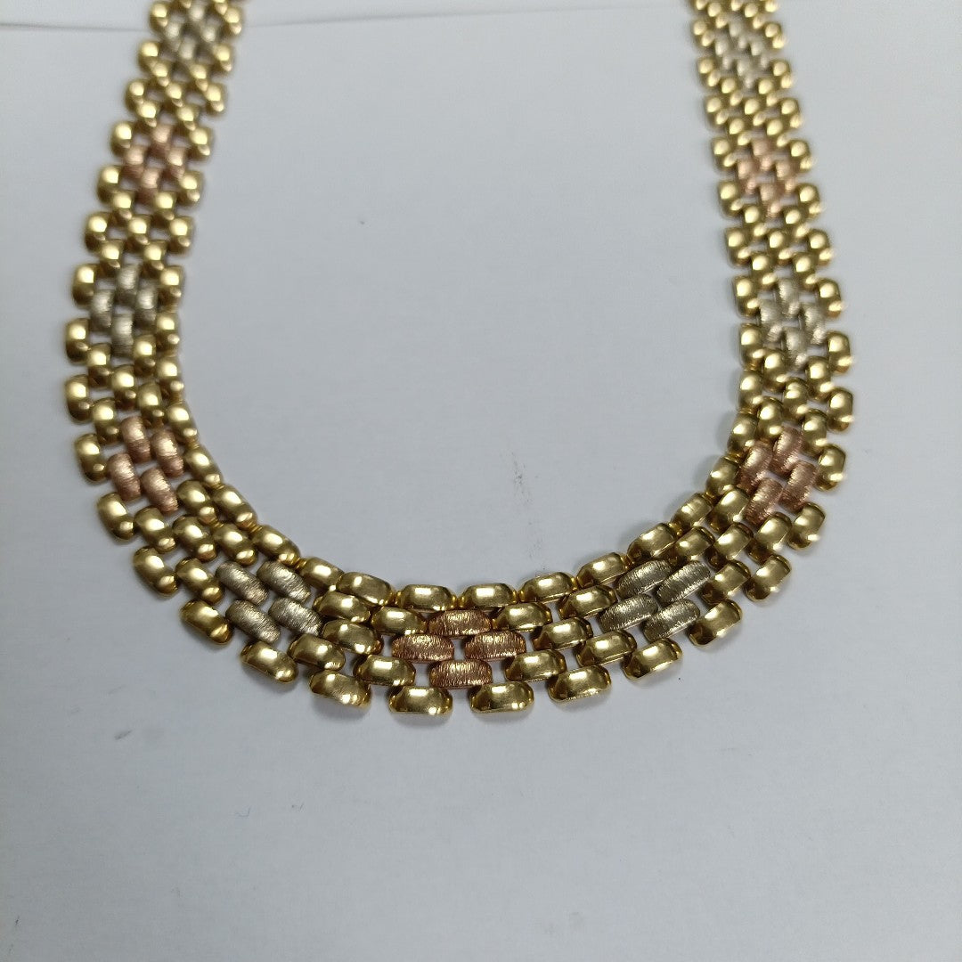 GARGANTILLA ORO, ORO COMBINADO 14 K 40.8 GRMS (SEMINUEVO)
