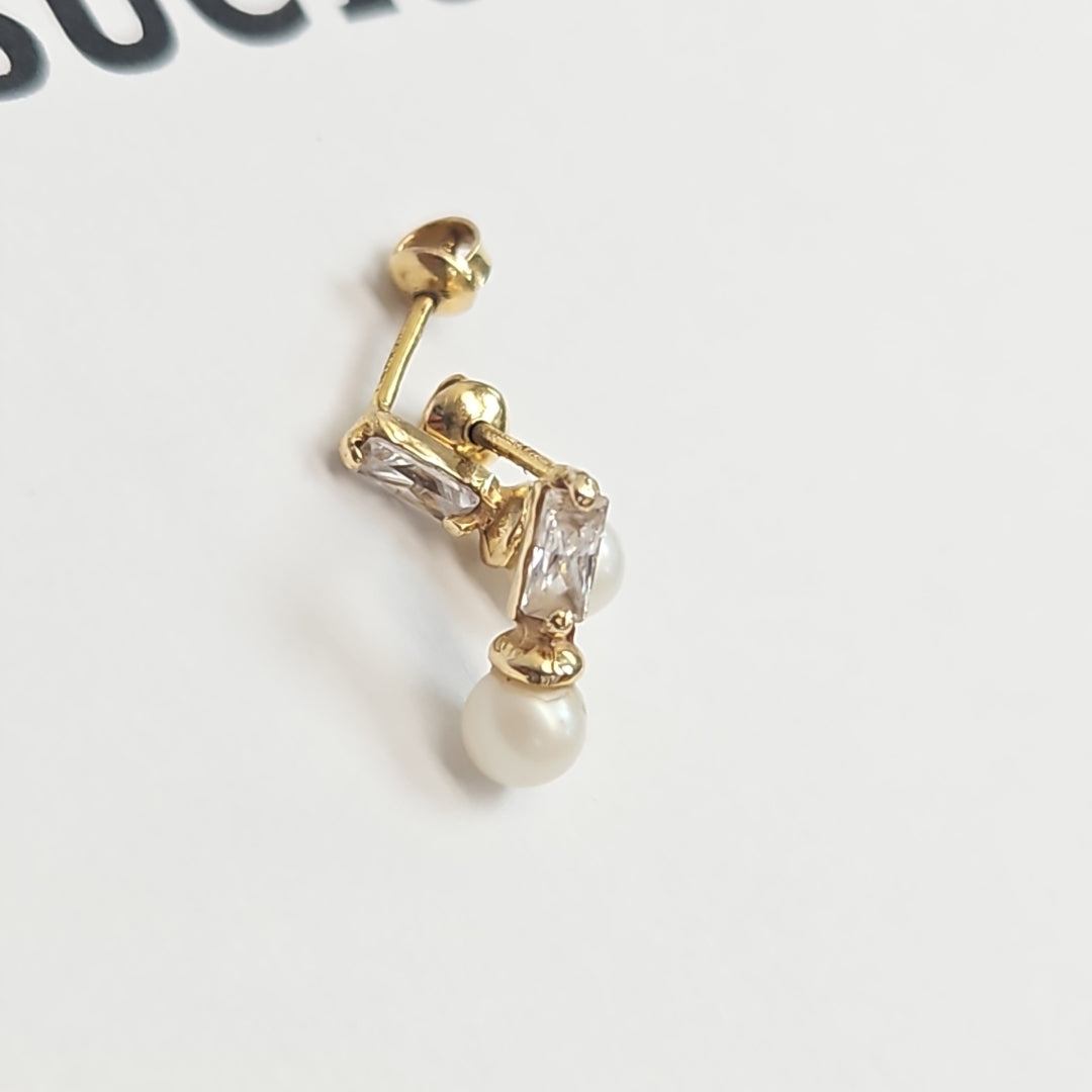 BROQUELES PAR ORO 14 K 0.6 GRMS (SEMINUEVO)