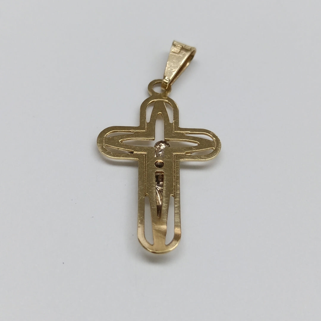 CRUCIFIJO ORO 14 K 1.6 GRMS (SEMINUEVO)