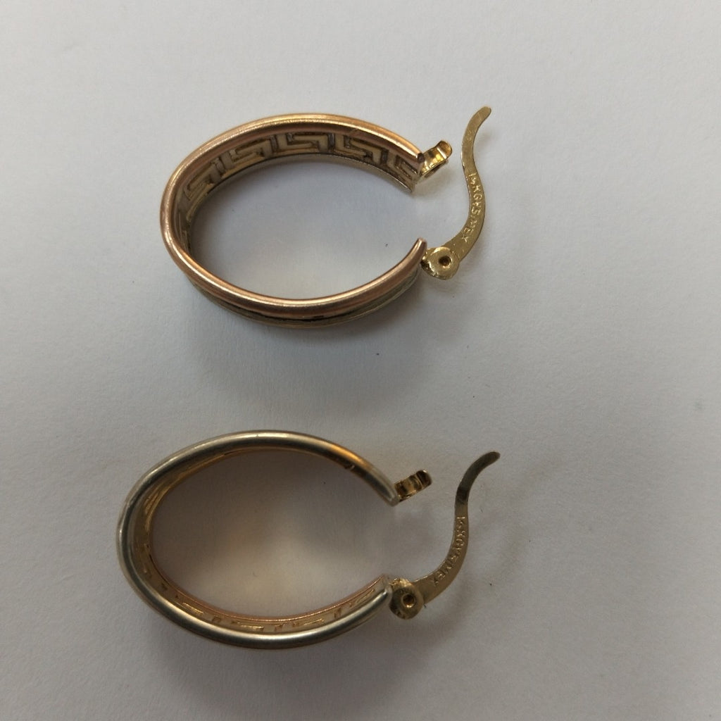 ARETES PAR ORO,ORO COMBINADO 14 K 4,20 GRMS (SEMINUEVO)