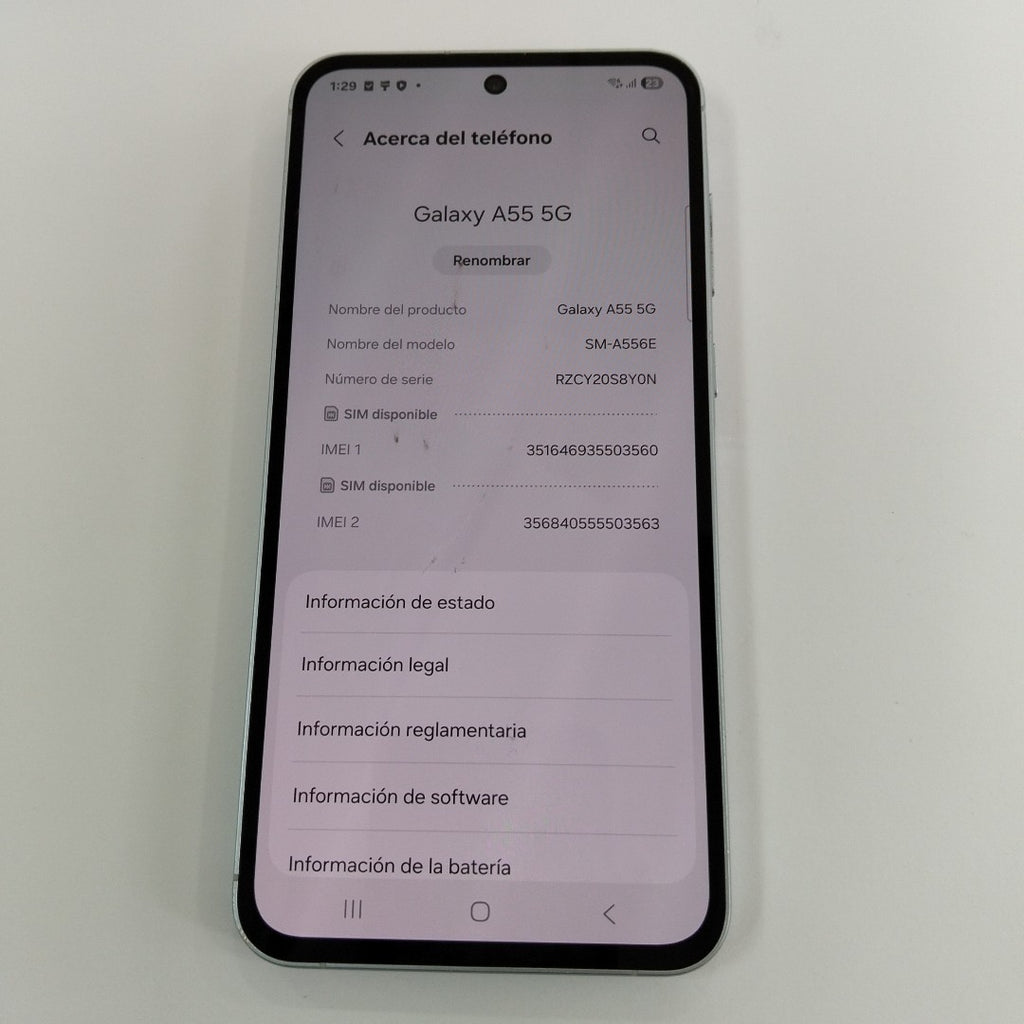 CELULAR SAMSUNG GALAXY A55 5G SM-A556E (2024) 256 GB 8 GB RAM (SEMINUEVO)
