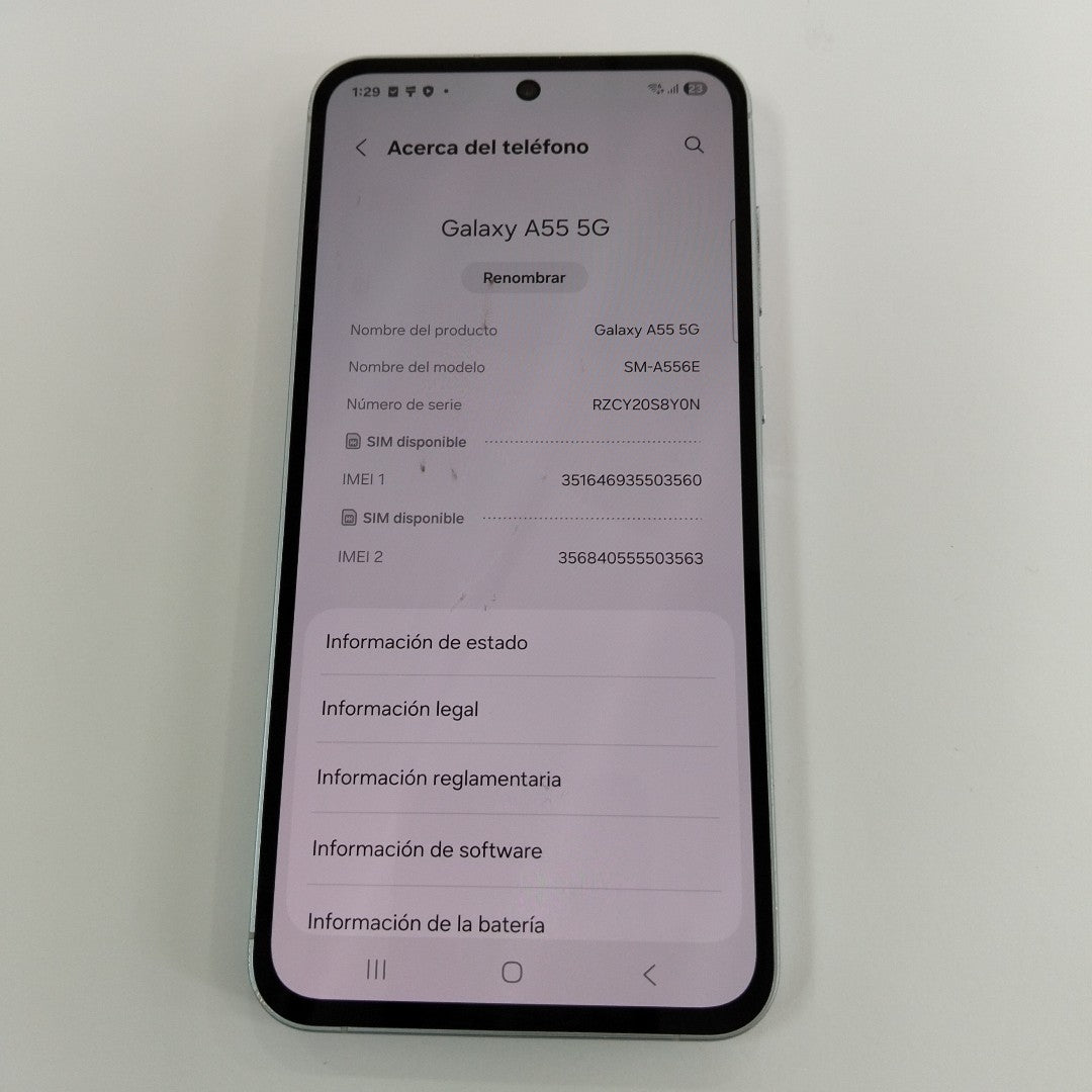 CELULAR SAMSUNG GALAXY A55 5G SM-A556E (2024) 256 GB 8 GB RAM (SEMINUEVO)