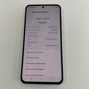 CELULAR SAMSUNG GALAXY A55 5G SM-A556E (2024) 256 GB 8 GB RAM (SEMINUEVO)