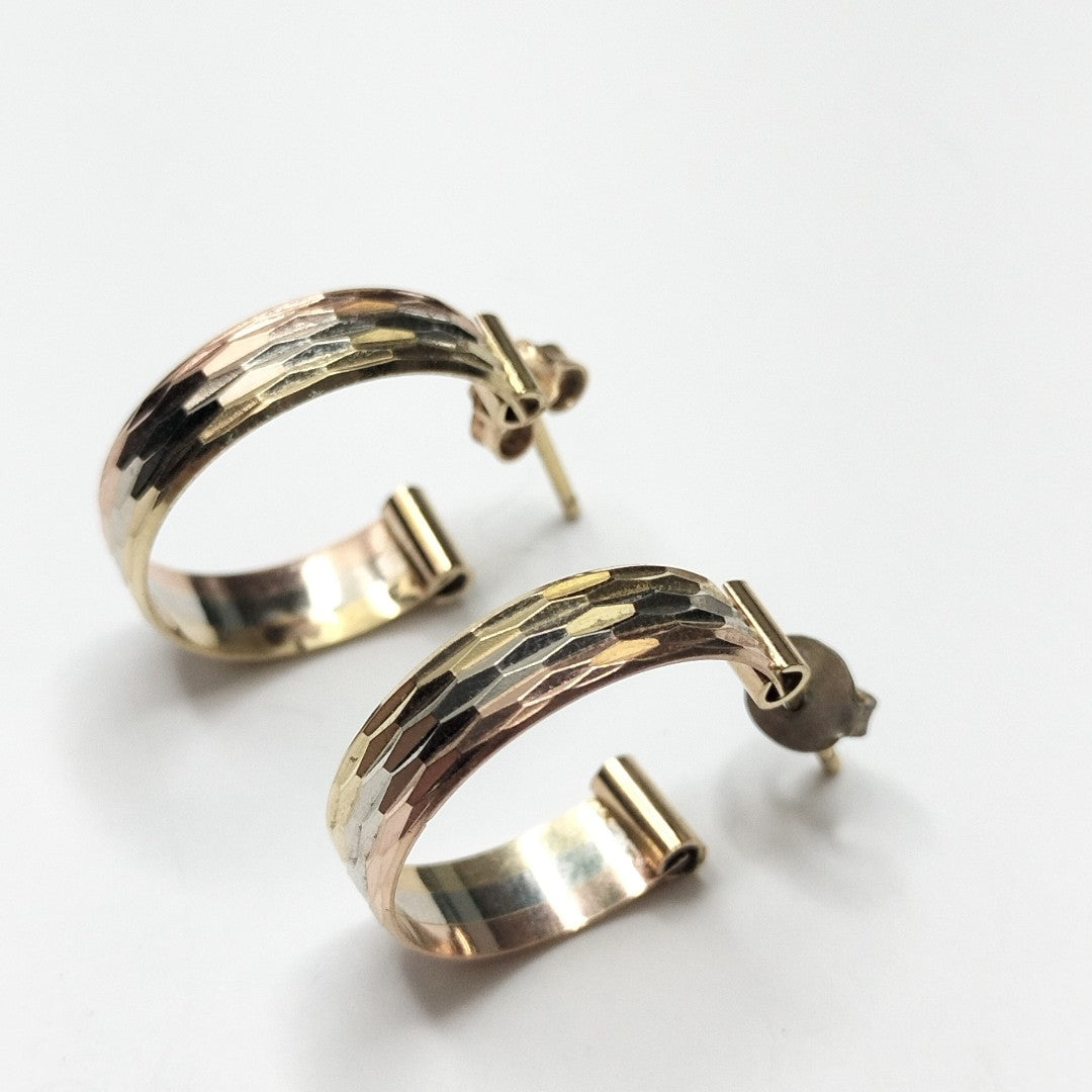 BROQUELES PAR ORO 14 K 3.9 GRMS (SEMINUEVO)