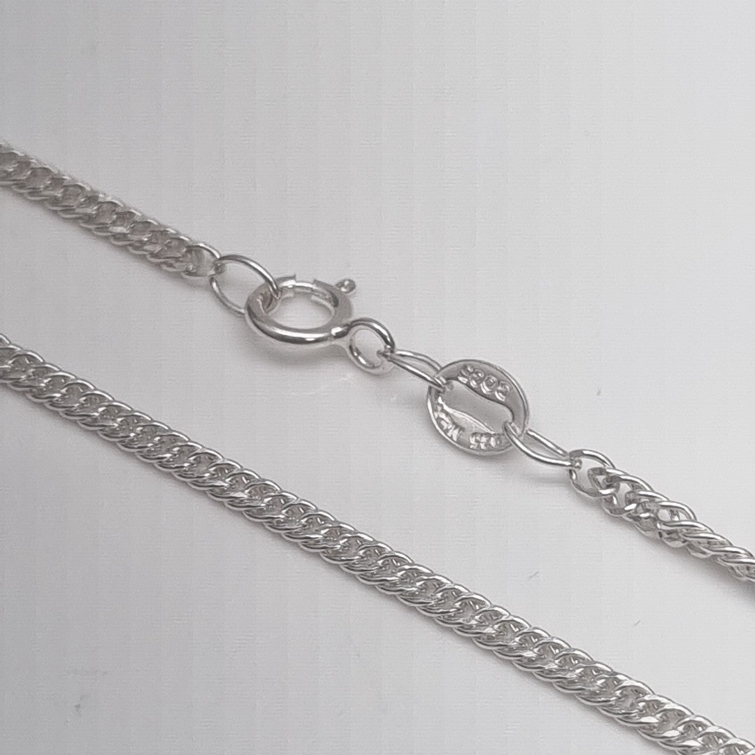 CADENA BARBADA PLATA .925 50 CM 4.12 GR (NUEVO)