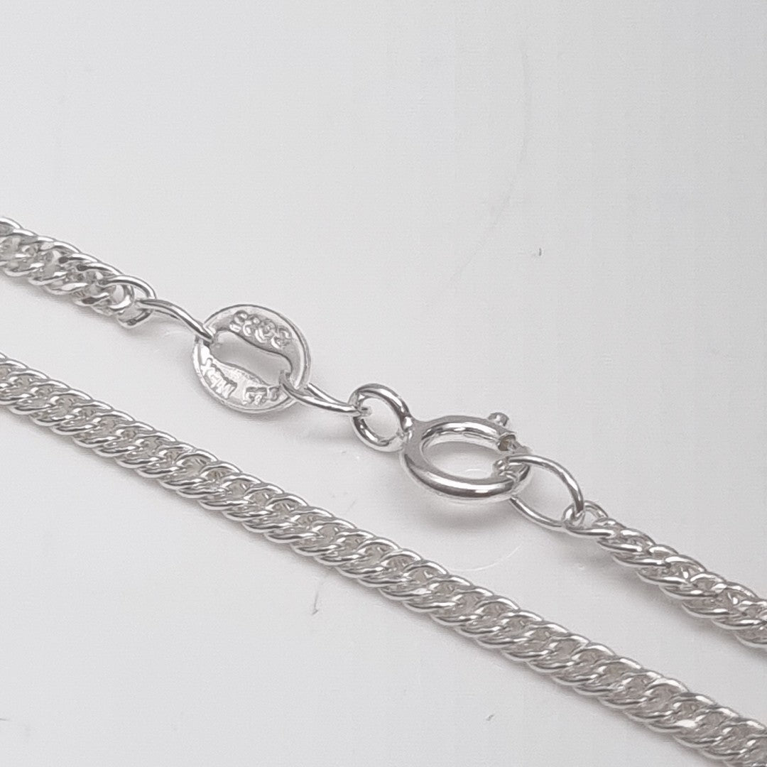 CADENA BARBADA PLATA .925 50 CM 4.12 GR (NUEVO)