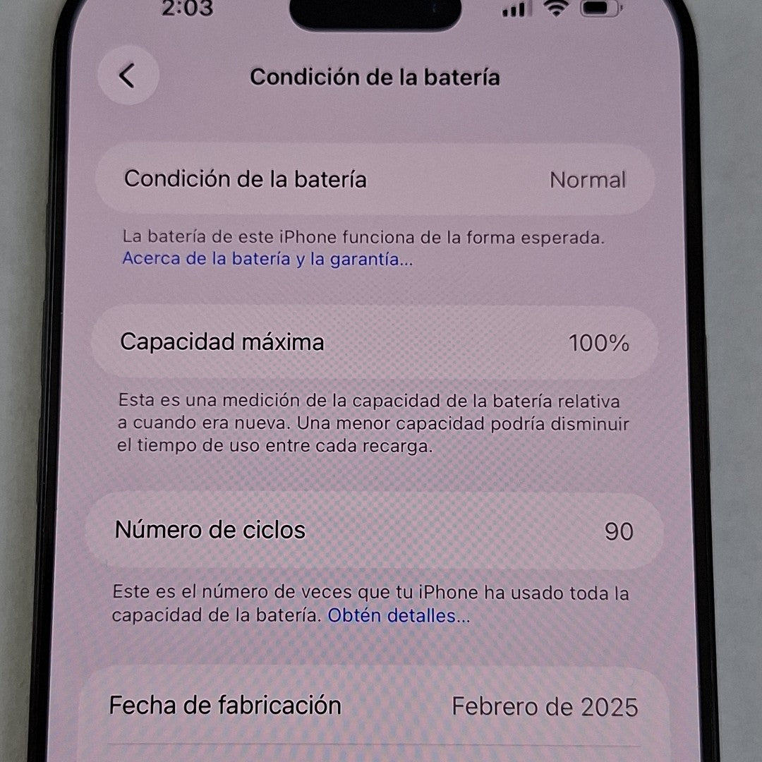 CELULAR APPLE IPHONE 16 PRO MAX A3295 (2024) 256 GB 8 GB RAM (SEMINUEVO)