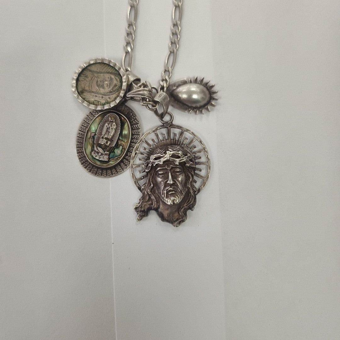 CADENA, DIJE PLATA 52.2 GRMS (SEMINUEVO)