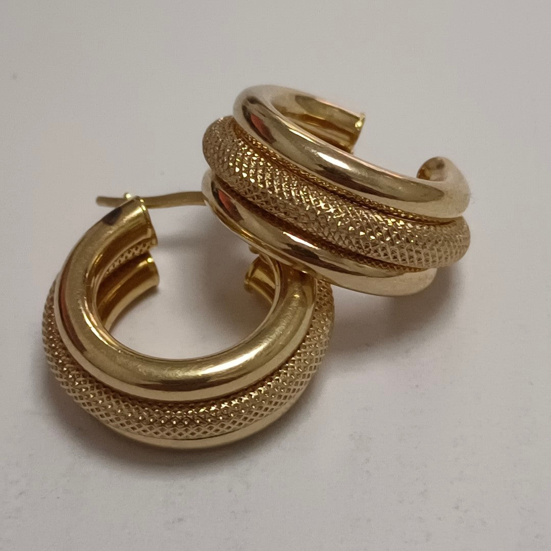 ARETES PAR ORO 14 K 5,20 GRMS (SEMINUEVO)