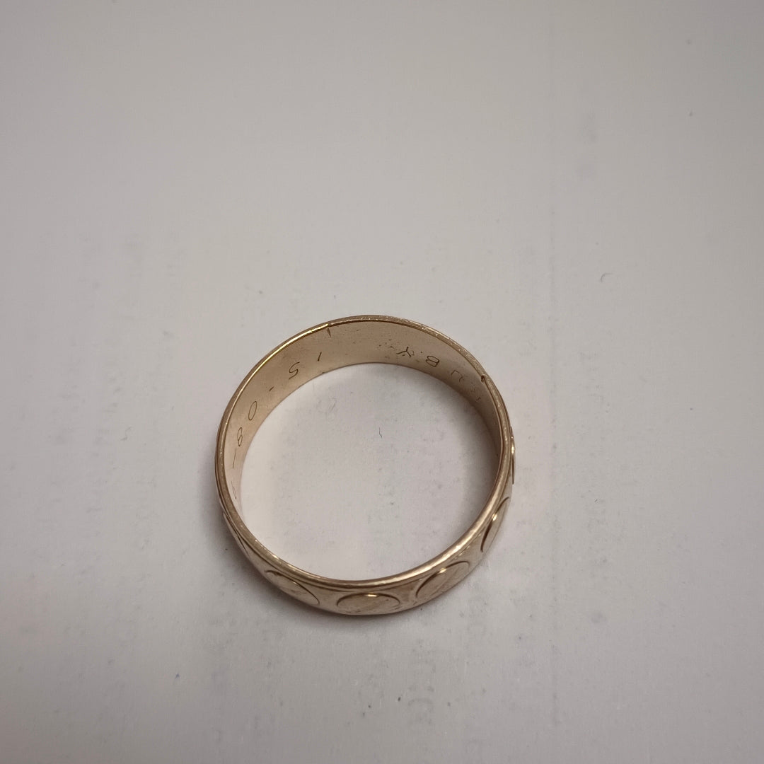 ANILLO ORO 14 K 7 GRMS (SEMINUEVO)
