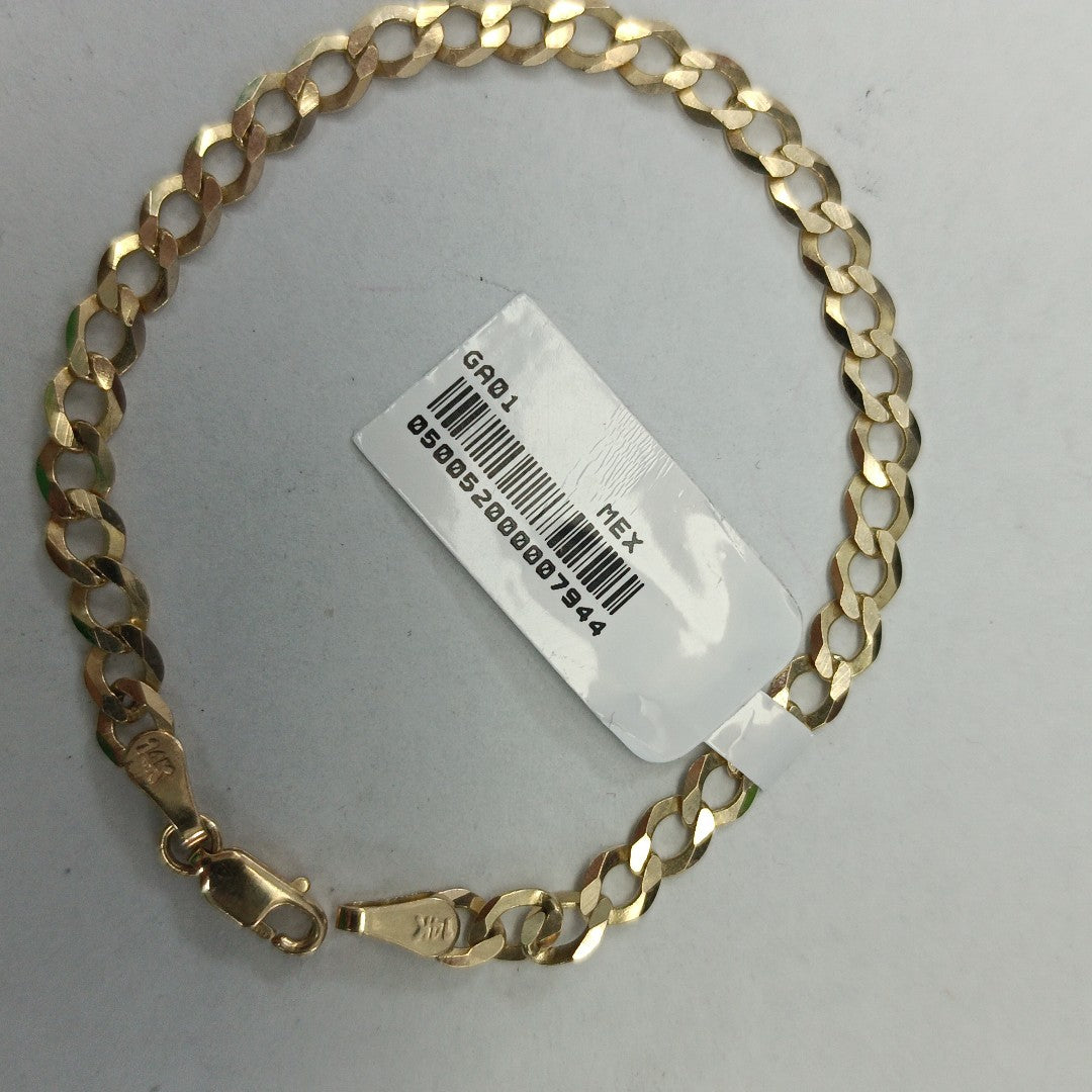 PULSERA TEJIDO BARBADA 4.7G 18 CM 14K (NUEVO)