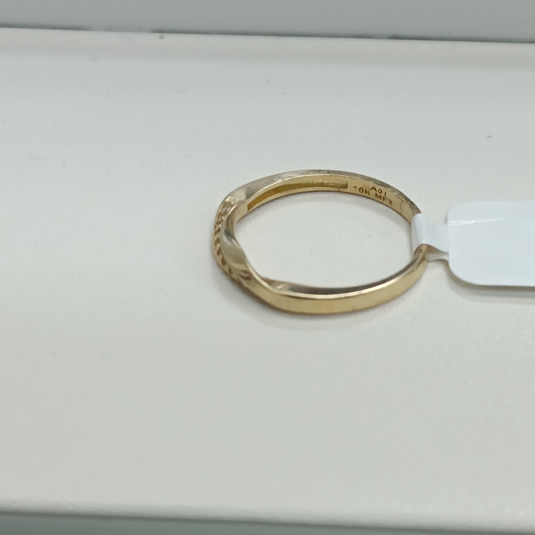 ANILLOS C/CIRCONIA ORO 10K TALLA 9 1.9 GR (NUEVO)