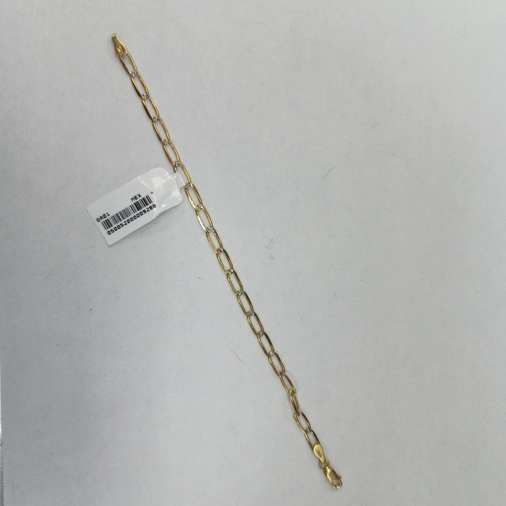 PULSERA TEJIDO ESLABONES 3.9G 18 CM 14K (NUEVO)