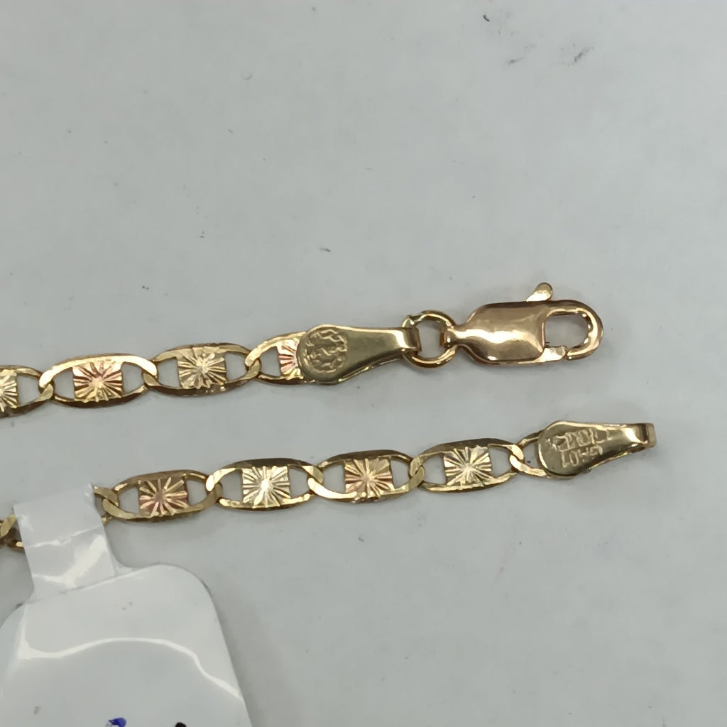 PULSERAS TEJIDO GUCHI ORO 10K 18 CM 2.5 GR (NUEVO)