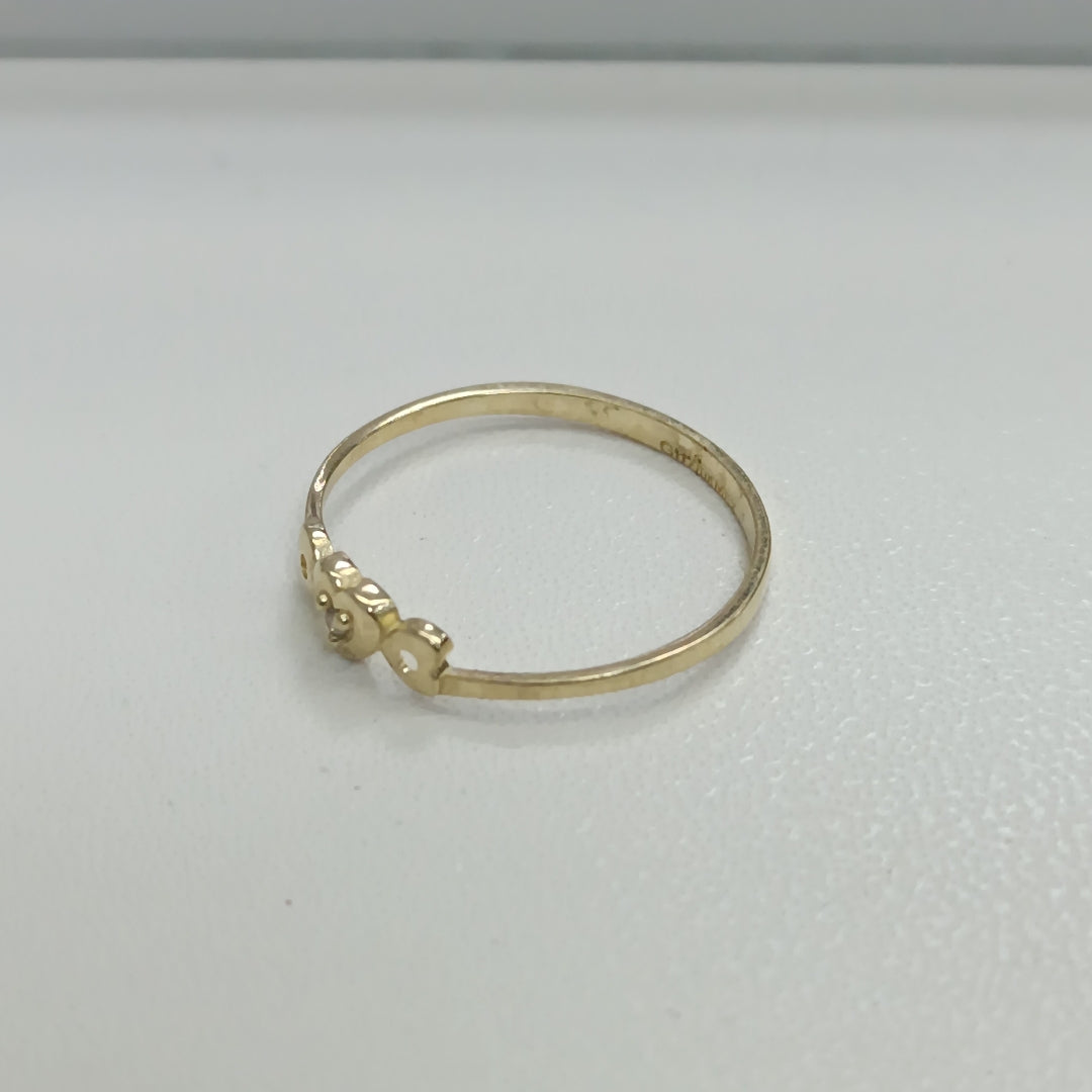 ANILLOS FIG CORAZON ORO 10K TALLA 8 0.9 GR (NUEVO)