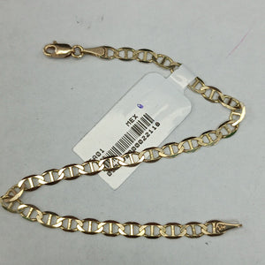 PULSERAS TEJIDO MARINERA ORO 14K 18 CM 2.8 GR (NUEVO)