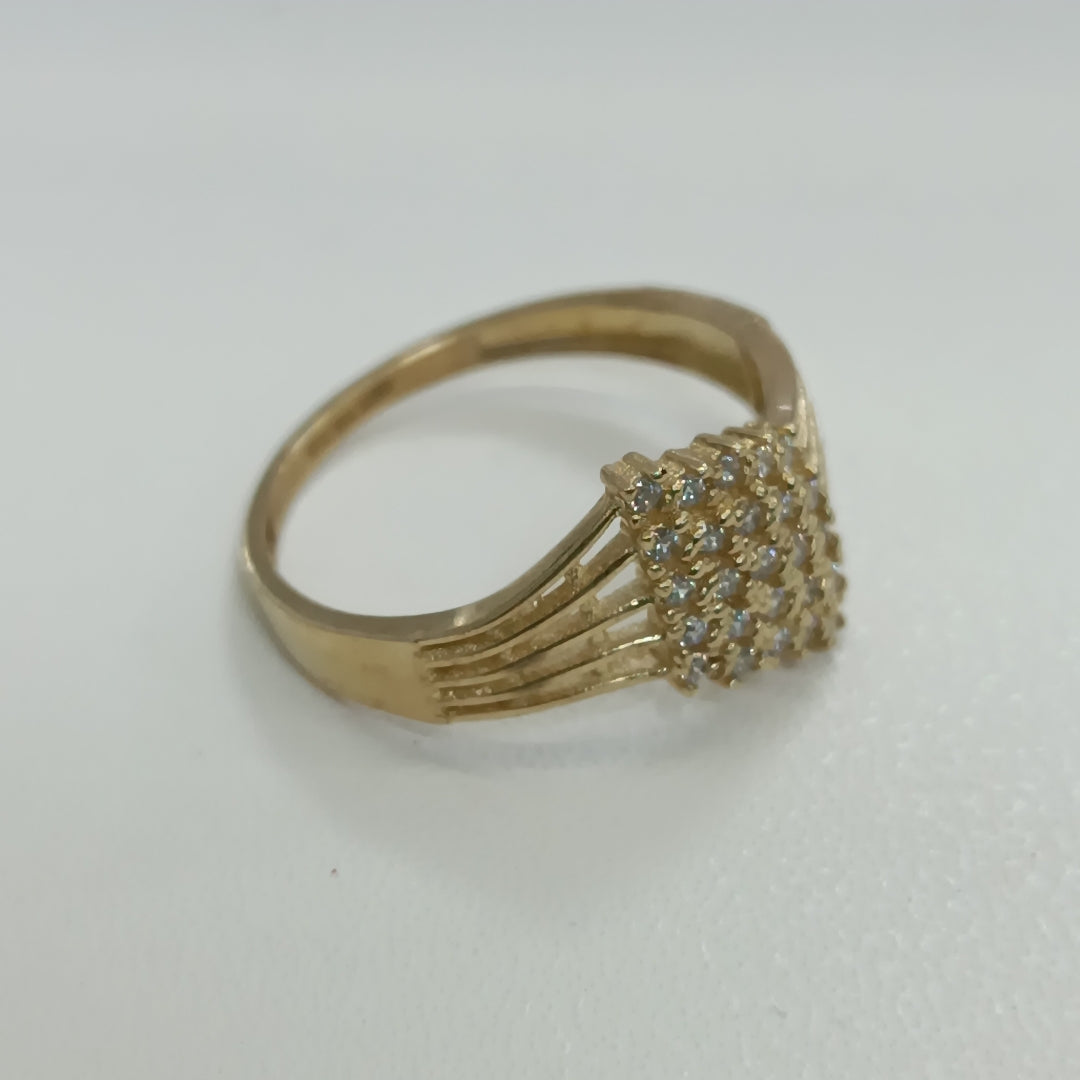 ANILLOS C/CIRCONIA ORO 10K TALLA 8 2.2 GR (NUEVO)