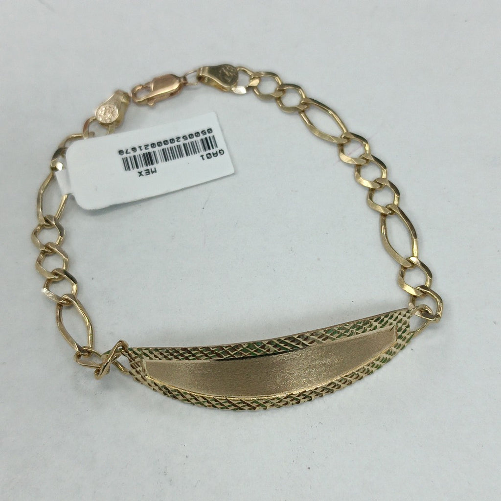 PULSERAS TEJIDO ESCLAVA 3X1 ORO 10K 21 CM 8.4 GR (NUEVO)