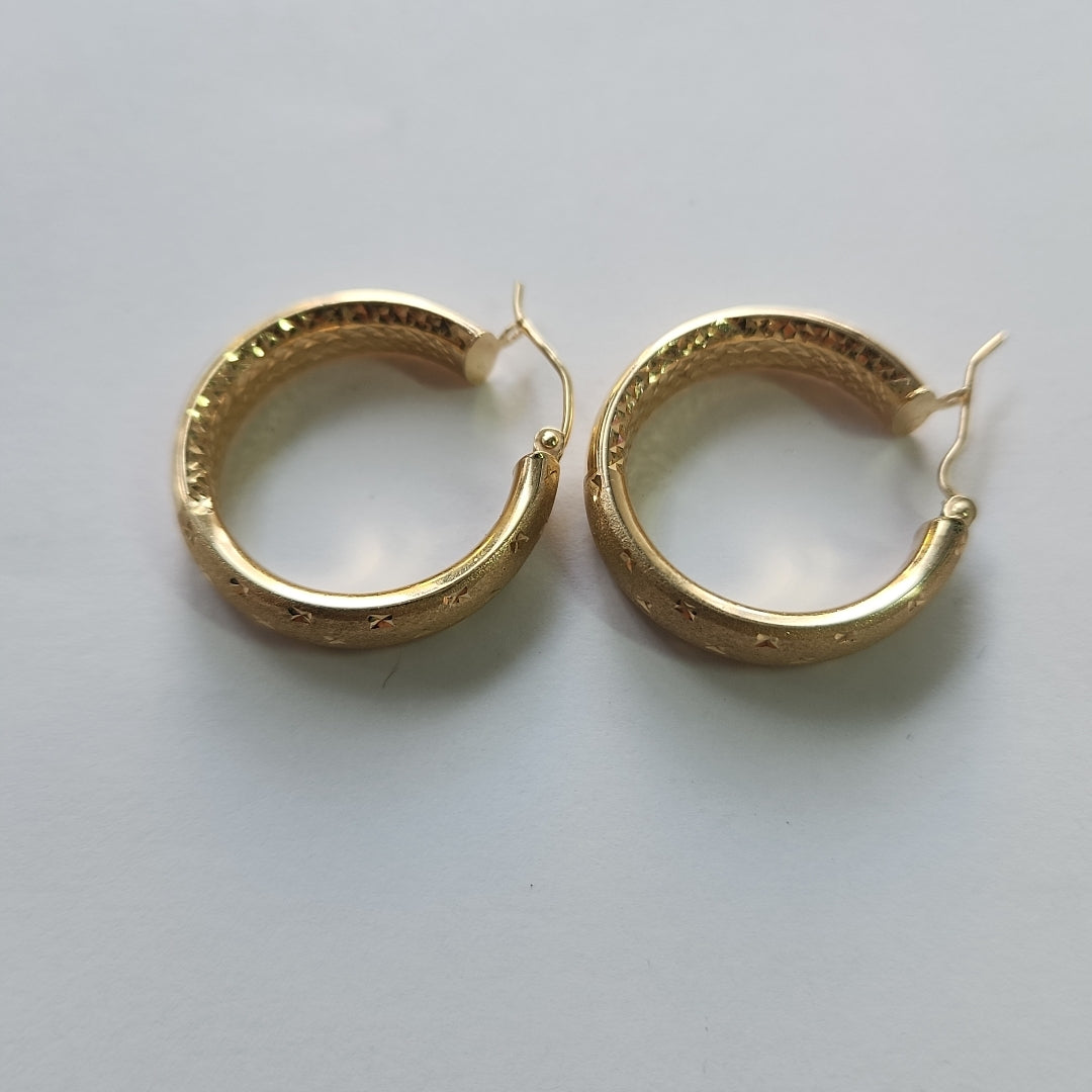 ARRACADAS PAR ORO 14 K 3.3 GRMS (SEMINUEVO)