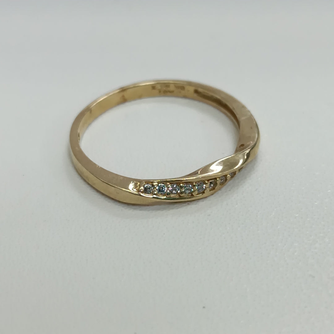 ANILLOS C/CIRCONIA ORO 10K TALLA 9 1.8 GR (NUEVO)