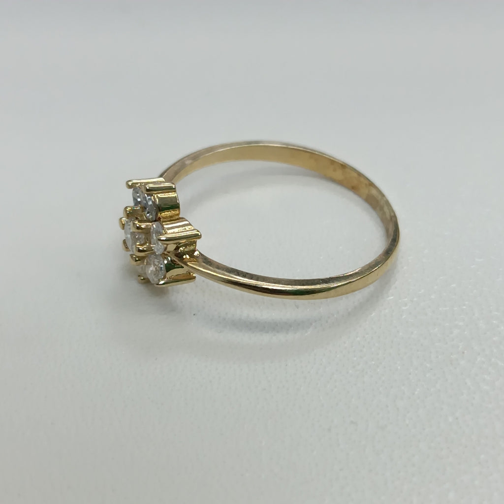 ANILLOS C/CIRCONIA ORO 10K TALLA 8 1.9 GR (NUEVO)