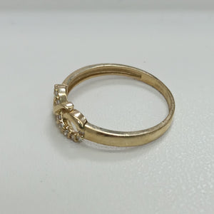 ANILLOS INFINITO ORO 10K TALLA 8 1.7 GR (NUEVO)