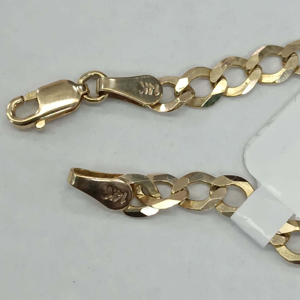 PULSERA TEJIDO BARBADA 4.6G 18 CM 14K (NUEVO)