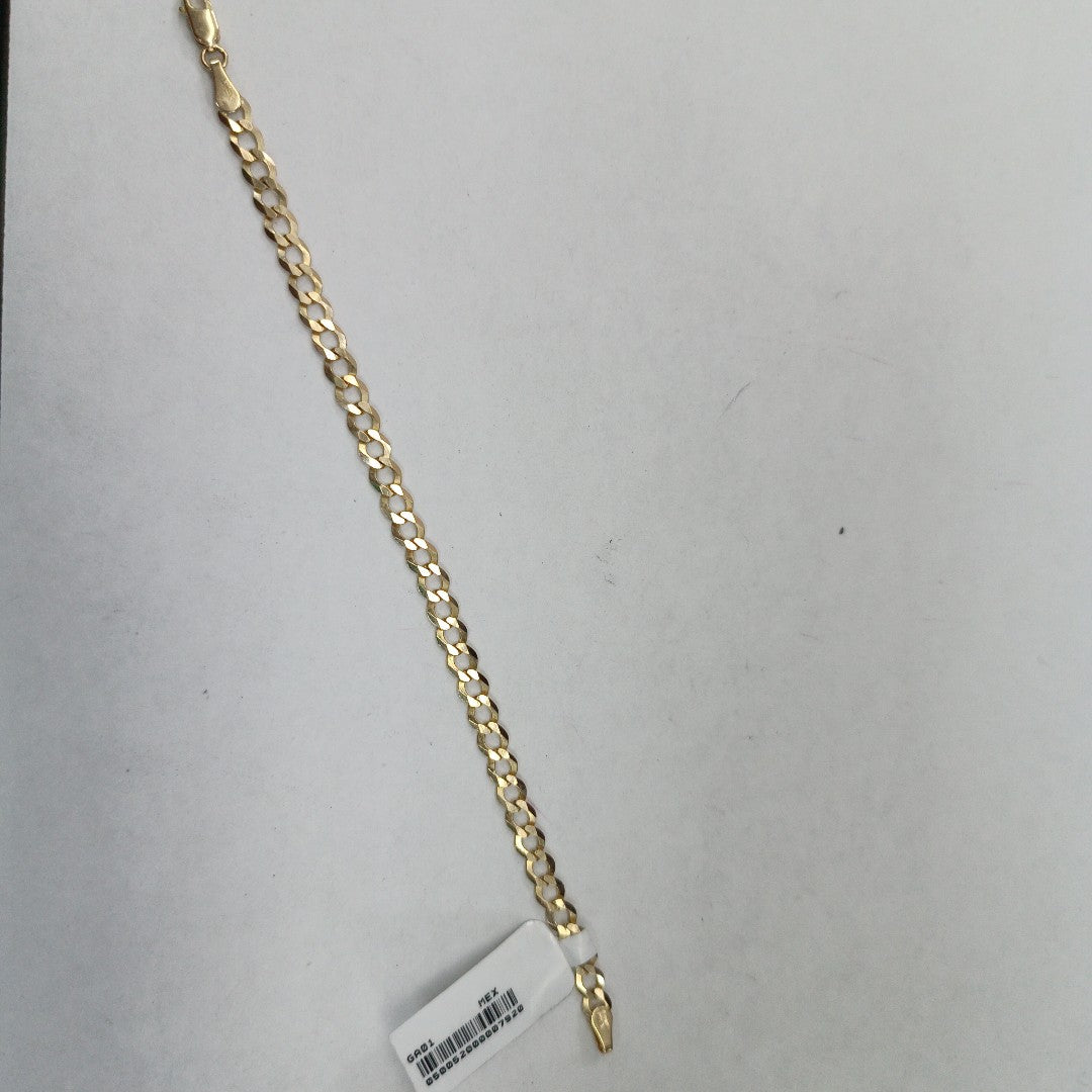 PULSERA TEJIDO BARBADA 4.6G 18 CM 14K (NUEVO)