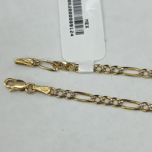 PULSERA TEJIDO 3X1 2.9G 18 CM 14K (NUEVO)