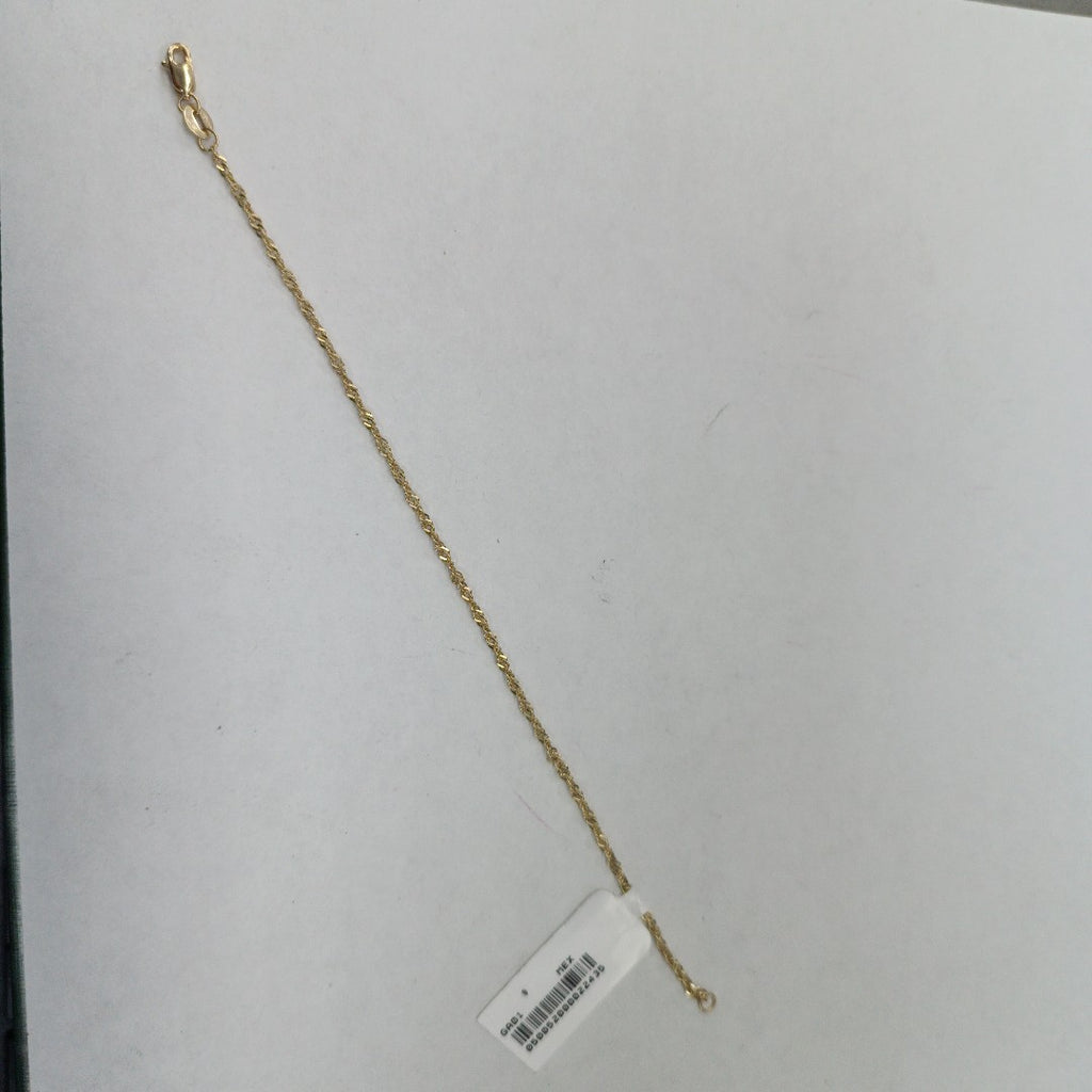 PULSERAS TEJIDO MEDIO TZL ORO 14K 18 CM 1.3 GR (NUEVO)