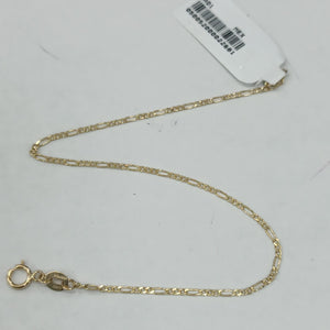PULSERAS TEJIDO 3X1 ORO 14K 21 CM 1 GR (NUEVO)