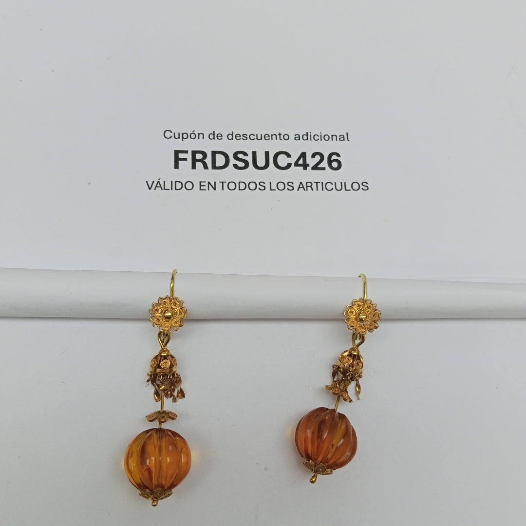 ARETES PAR ORO 8 K 6 GRMS (SEMINUEVO)