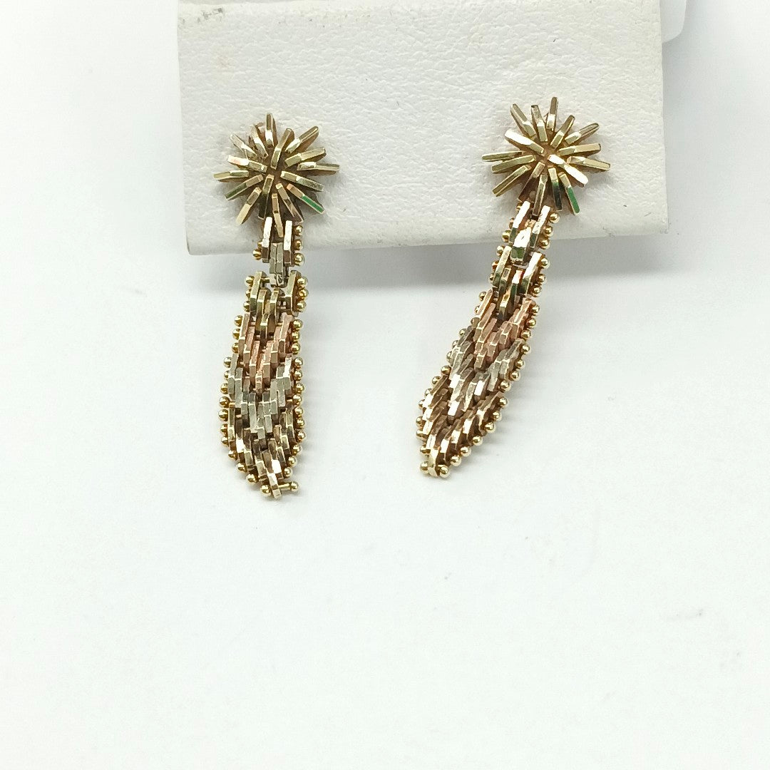 BROQUELES PAR ORO 14 K 2,50 GRMS (SEMINUEVO)