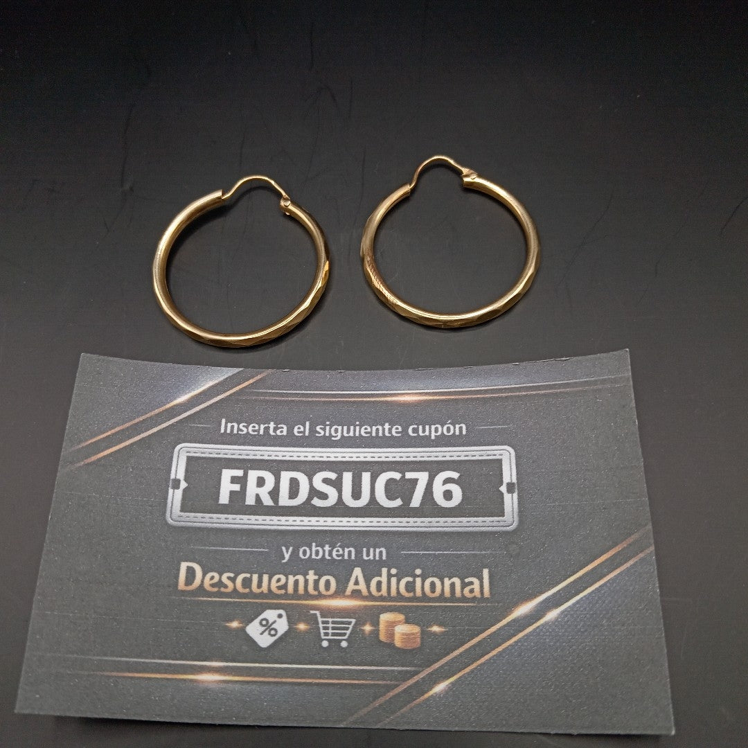 ARRACADAS PAR ORO 14 K 4,30 GRMS (SEMINUEVO)